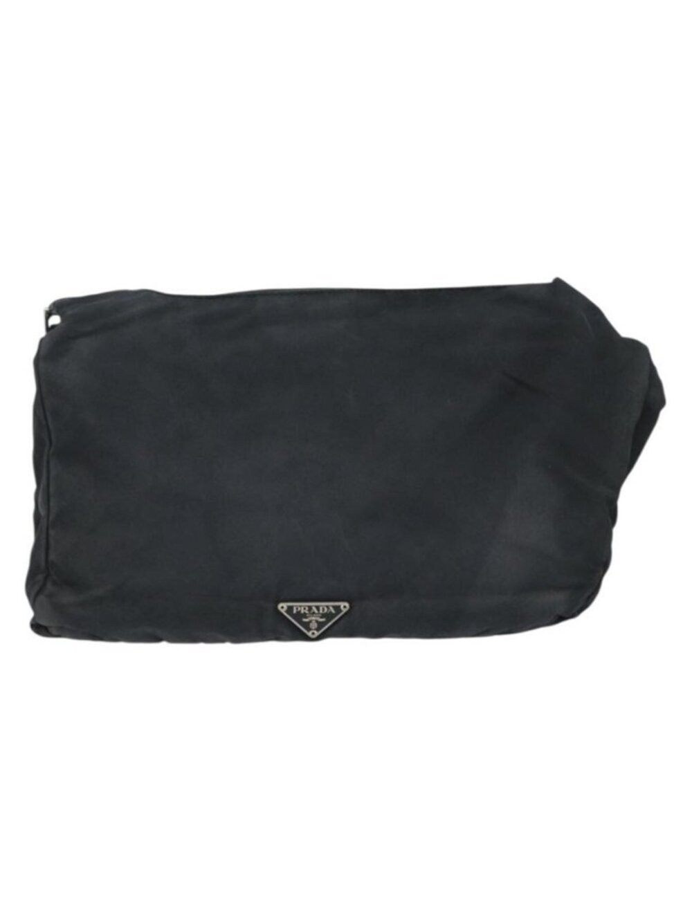 Authentic PRADA Shoulder Bag Nylon Black Silver - Picture 14 of 16
